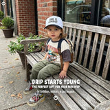 Kid/Baby 2-Tone Cap: Cool It Cowboy - Black/White
