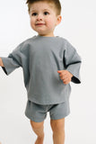 Slate Blue Slouchy Set