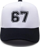 Kid/Baby 2Tone Vintage Cap - 67 - Black/White