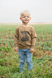 Western 'Farmer in Training’ Toddler/Youth Brown Crewneck