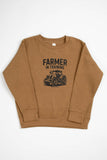 Western 'Farmer in Training’ Toddler/Youth Brown Crewneck