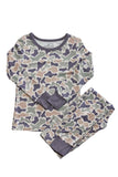 Two Piece Bamboo Pajama Set | Camo Cutie
