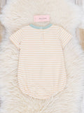 Yellow & Green Grandpa Love Bubble Romper