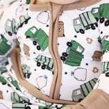 Clean Up Crew Convertible Zip Romper