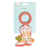 Western Cowboy Boot Teether, Baby Teether Ring
