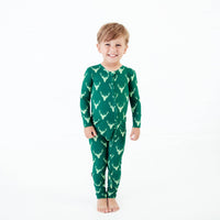 For Bucks Sake Holiday Baby Bamboo Convertible Footie