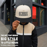 Kids/Baby Two Tone Vintage Cap - Bubba (Black/Beige)