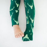 For Bucks Sake Holiday Baby Bamboo Convertible Footie