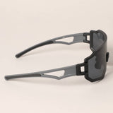 Bright Color Frame Tinted Lenses Sport Sunglasses