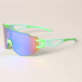 Bright Color Frame Tinted Lenses Sport Sunglasses