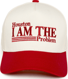 Kid/Baby 2-Tone Cap: Houston I am the Problem- Red/Beige