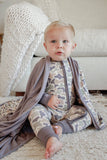 Convertible Bamboo Zip Romper | Camo Cutie