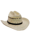 Kids Vented Quarterhorse Palm Straw Cowboy Hat