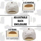Kids/Baby 2-Tone Cap: Mac & Cheese Enthusiast - Khaki/Beige