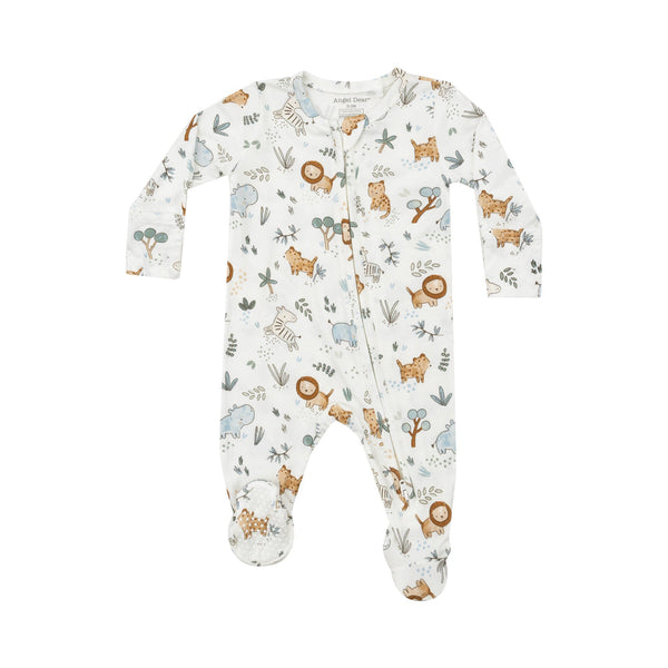 Angel Dear
2 Way Zipper Footie - Delicate Safari