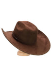 Kids Faux Suede Cutter Crown Cowboy Hat