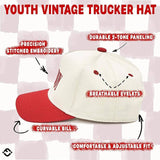 Kid/Baby 2-Tone Cap: Loverboy (Red/Beige)