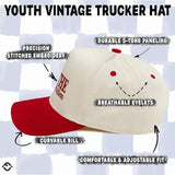Kid/Baby 2-Tone Cap: Houston I am the Problem- Red/Beige