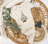 O come let us adore him baby footie, Christmas baby outfit