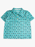 Boys Dapper Ducks Knit Short Sleeve Performance Polo