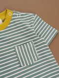 Poppy Sunshine Striped Pocket Romper