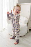 Convertible Bamboo Zip Romper | Camo Cutie