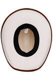 Kids Rodeo Horseshoe Faux Suede Trim Cowboy Hat