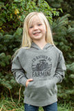 Western 'I'd Rather Be Farming' Toddler/Youth Graphic Hoodie