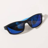 Kids Solid Colored Frame Tinted Lenses Sunglasses