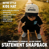 Kids/Baby Two Tone Cap - Long Live Boyhood - Black/Beige