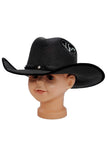 Kids Rodeo Horseshoe Faux Suede Trim Cowboy Hat