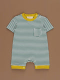 Poppy Sunshine Striped Pocket Romper