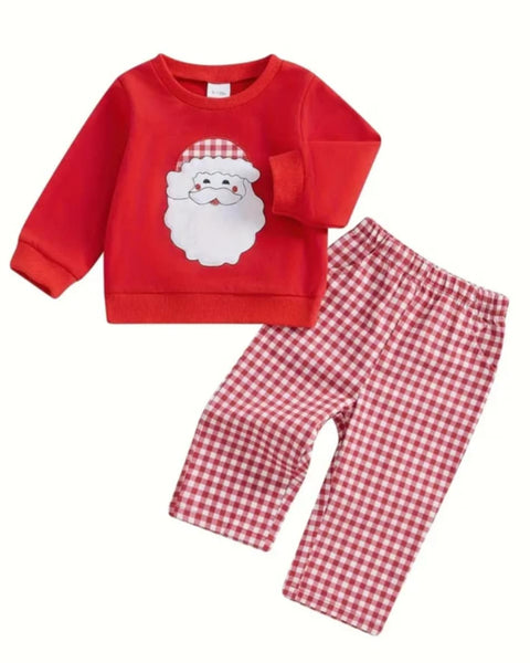 Santa set Gingham set