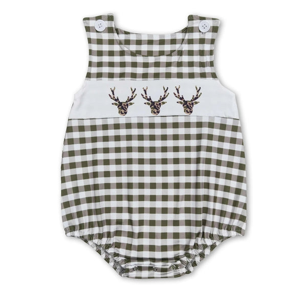 3 Deer Gingham Bubble