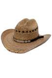 Kids Vented Quarterhorse Palm Straw Cowboy Hat