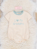 Yellow & Green Grandpa Love Bubble Romper
