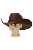 Kids Faux Suede Cutter Crown Cowboy Hat