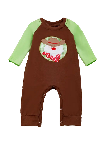 Cowboy santa romper