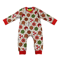 Ornament Cheer Boy Romper