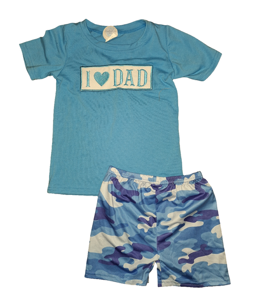 I love dad short set