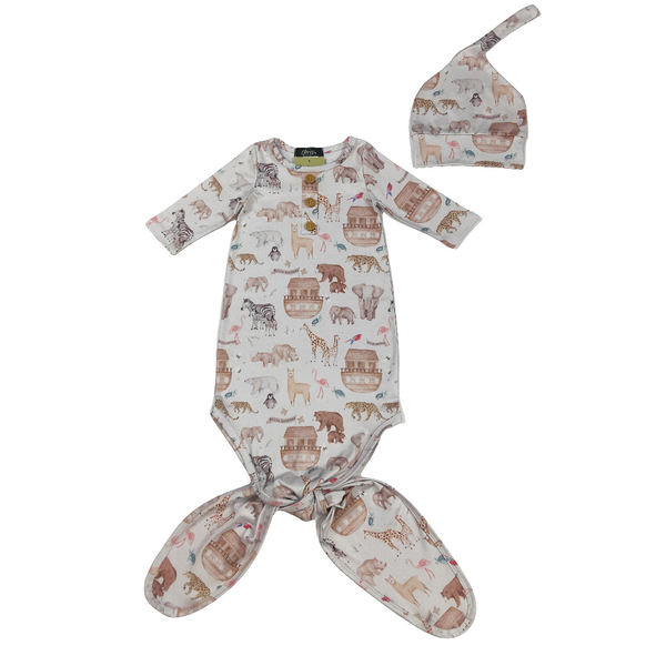 Ark of Noah Baby Knotted Gown