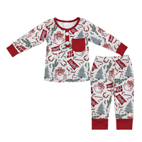 Christmas Santa Howdy Pajamas Set