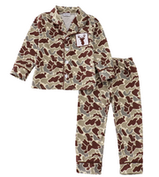 Camouflage antler embroidery pajamas set