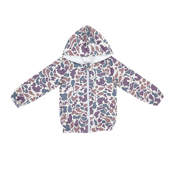 Light Camo Hooded Zip Up