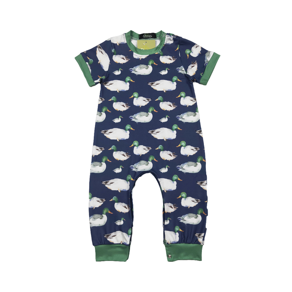 Navy Mallard Romper