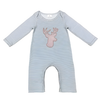 Stripe Deer Romper