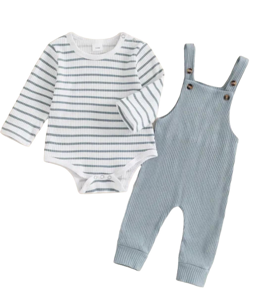 Light blue overall set