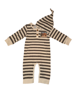 Stripe Romper with patch