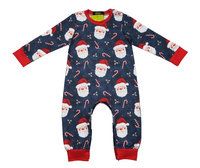 Navy Claus Romper