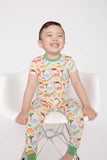 Dino Two-Piece Bamboo Pajamas